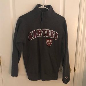 Harvard Grey Quarter Zip by Champion